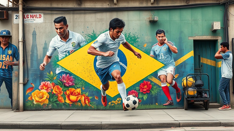 Ảnh bức họa Neymar ở Việt Nam.