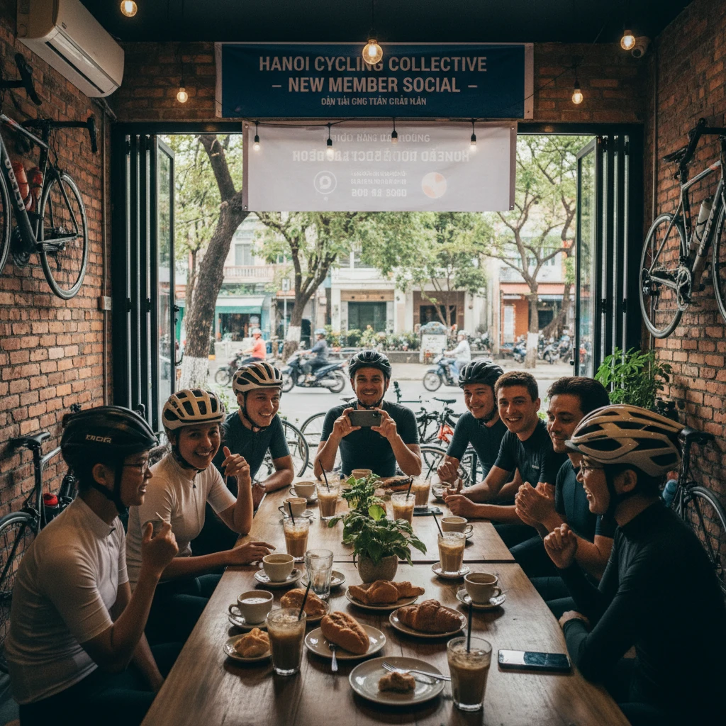 Ảnh buổi gặp gỡ câu lạc bộ xe đạp