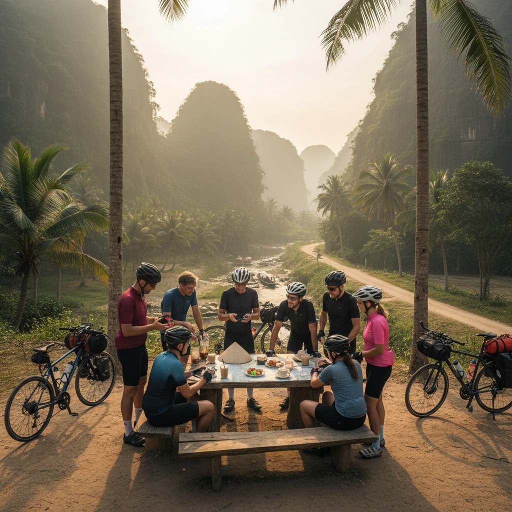 Ảnh buổi họp của câu lạc bộ xe đạp