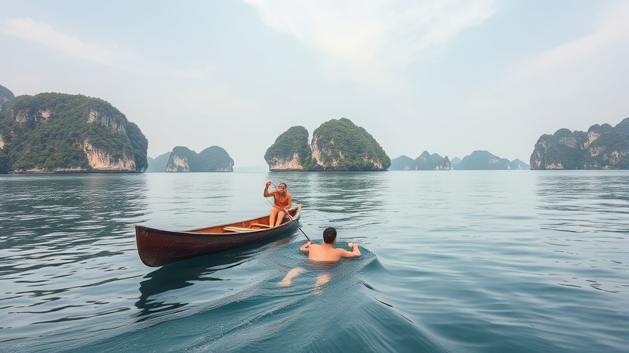 Ánh Viên bơi kéo ca nô