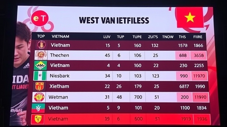 Bảng xếp hạng V-League