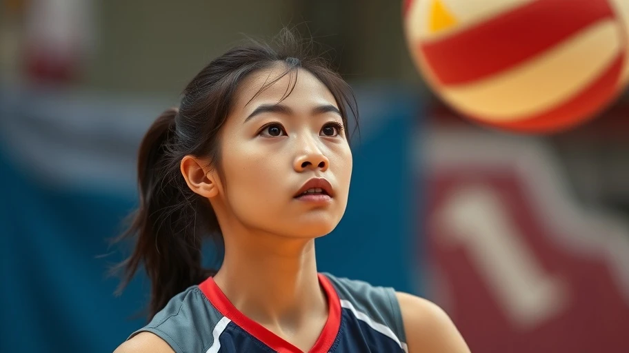 Bích Tuyền, cầu thủ bóng chuyền trẻ Việt Nam