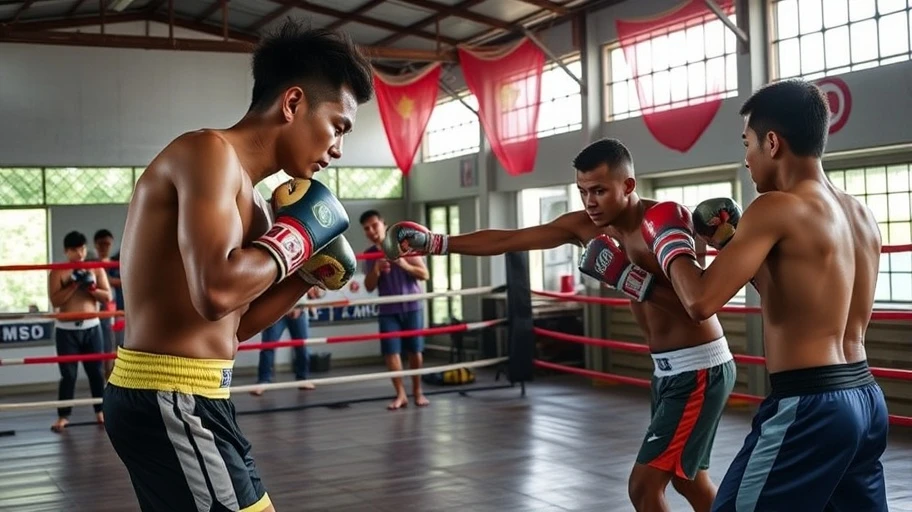 Buổi tập luyện Muay Thái tại Bà Rịa