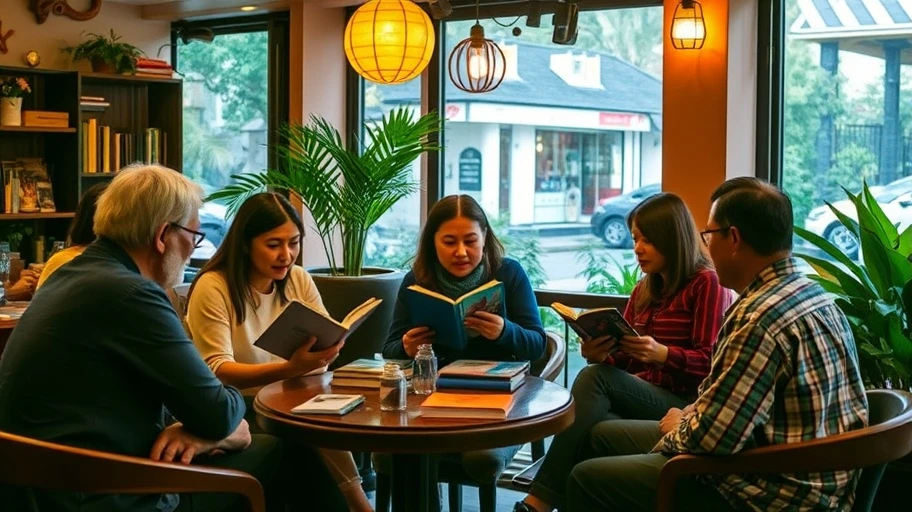 Buổi thảo luận sách tại câu lạc bộ đọc sách