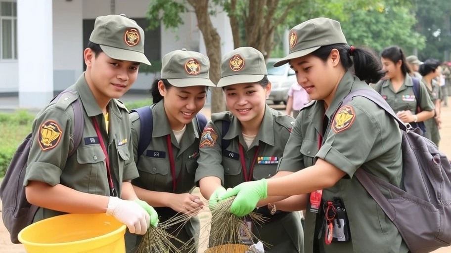 C1 Air Cadets tham gia hoạt động cộng đồng