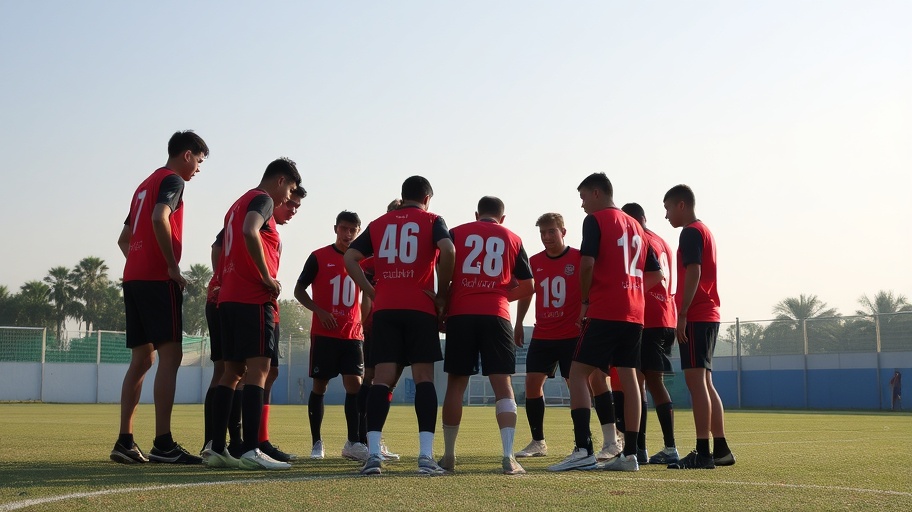 Cầu thủ CLB Bình Định thảo luận chiến thuật tại V-League