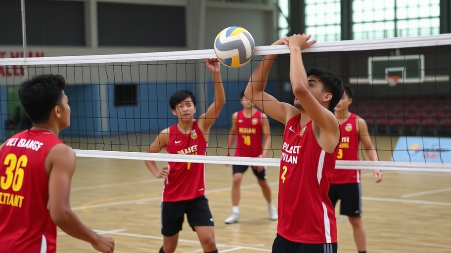 Chế độ tập luyện của vận động viên bóng chuyền.