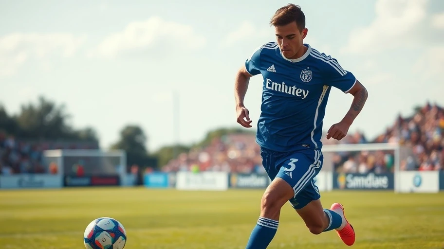 Eduardo Sebrango playing football