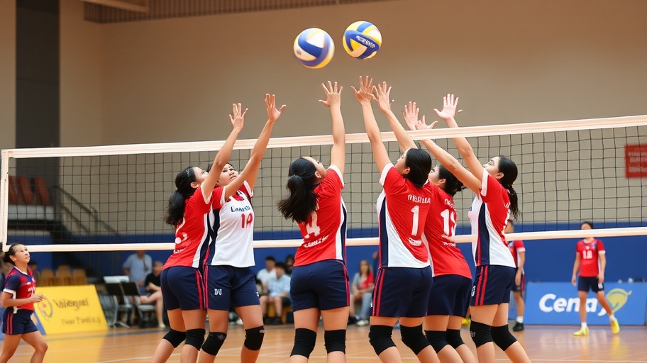 Giải quốc tế bóng chuyền với đội Việt Nam