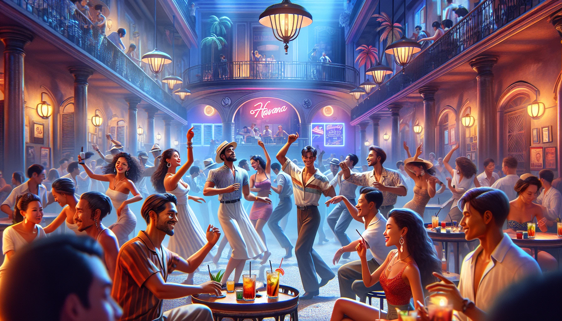 Havana Club nổi tiếng với không gian giải trí.