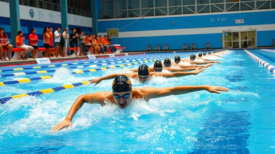 Hình ảnh bơi lội thi đấu chính thức