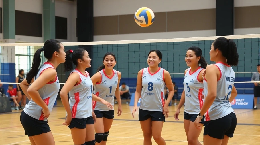 Hình ảnh Chu Thị Ngọc tập luyện cùng đội