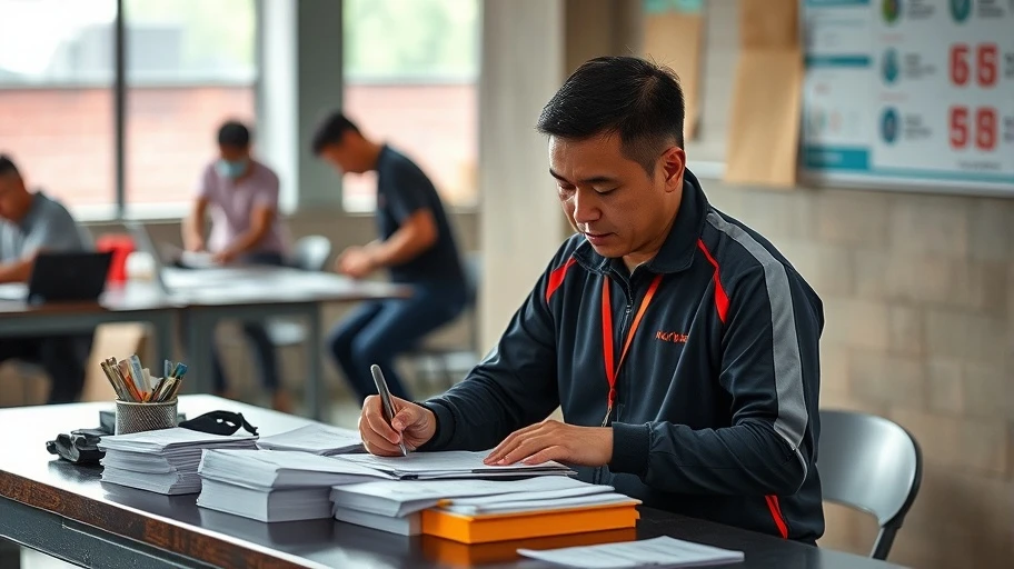 Hình ảnh ghi chú và biên lai thu thập khi nghi ngờ ăn chặn tiền