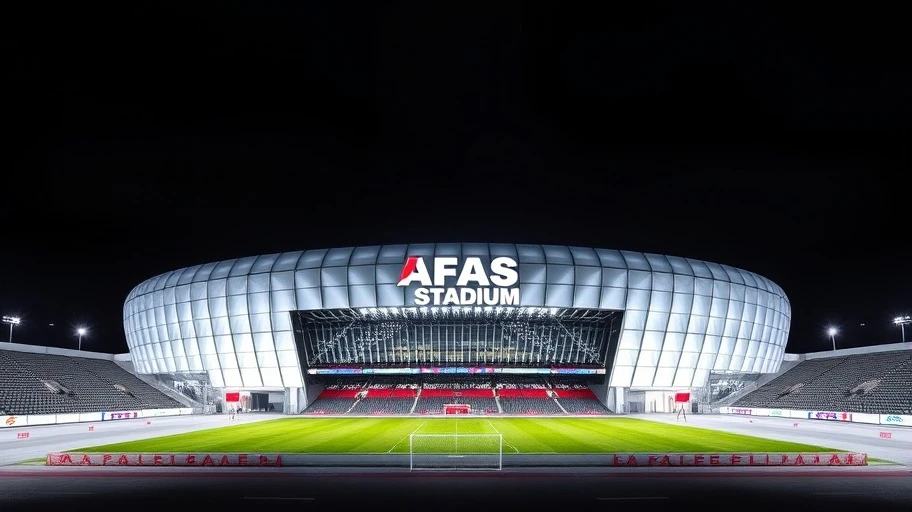Hình ảnh sân AFAS Stadion của AZ Alkmaar.