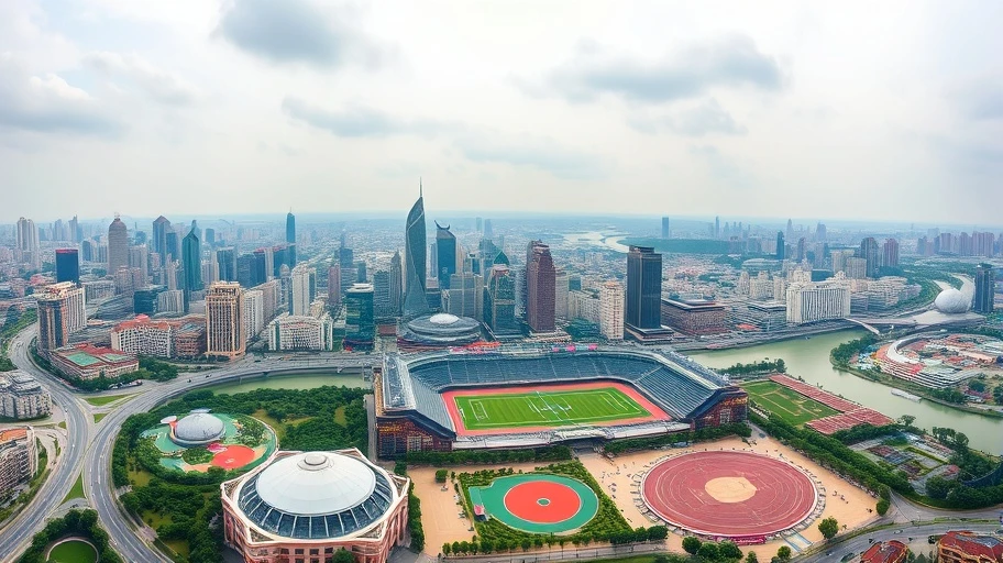 Hình ảnh thành phố Vũ Hán và vai trò thể thao