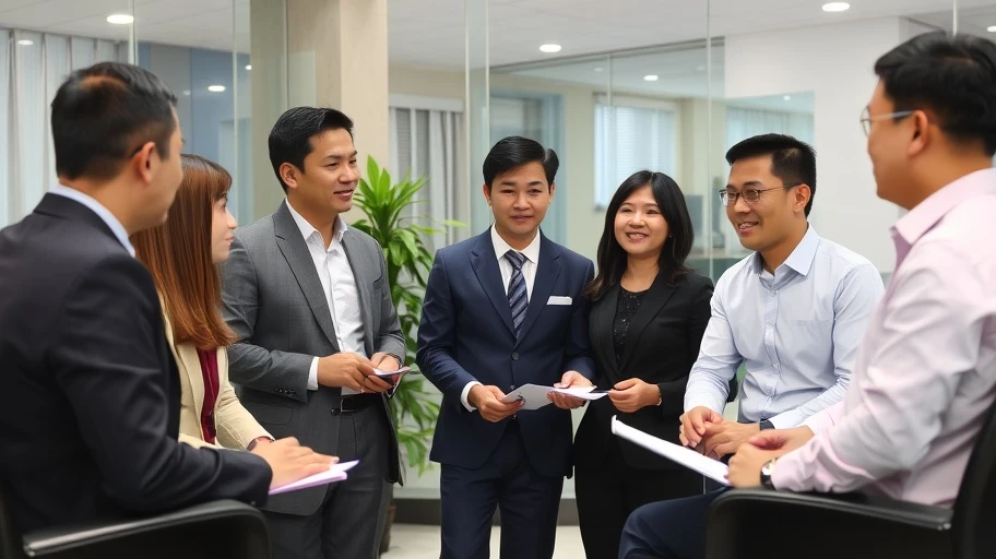 Hình ảnh thảo luận chuyên sâu với chuyên gia về xử lý tình huống