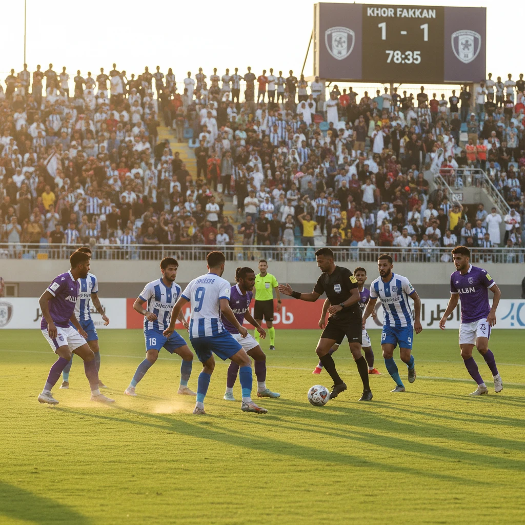 Hình ảnh trận cầu giữa Khor Fakkan và Al Ain