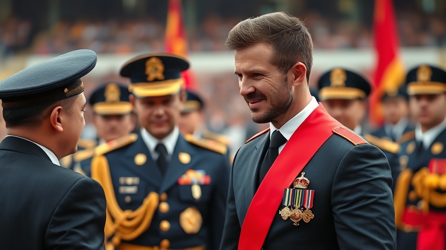 Hình ảnh tước hiệu vinh danh của David Beckham