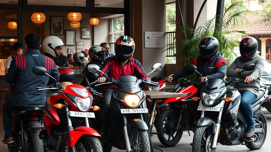 Họp mặt câu lạc bộ mô tô Hà Nội