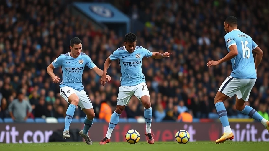Manchester City triển khai chiến thuật trận đấu