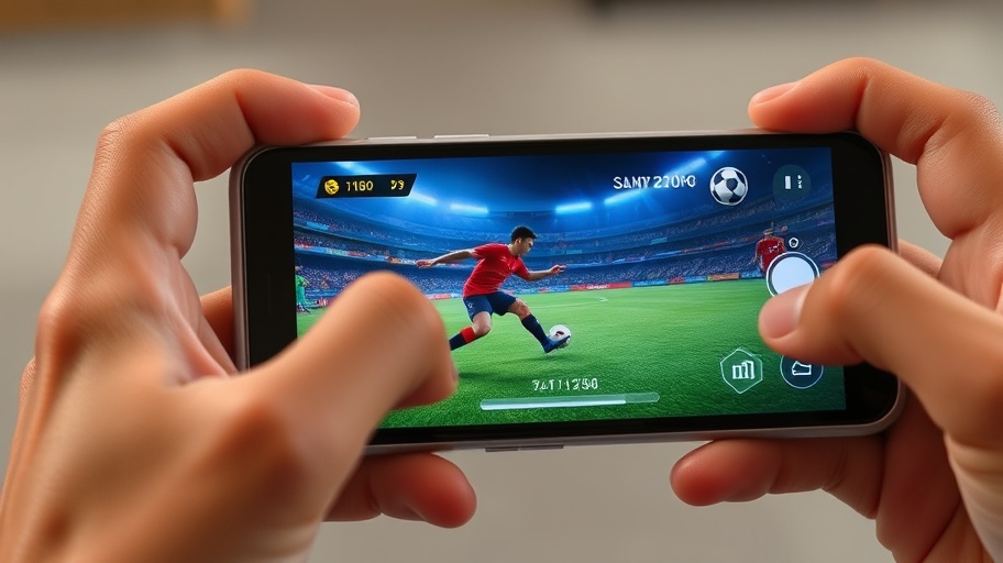Người dùng Android trải nghiệm trò chơi Soccer Superstar.