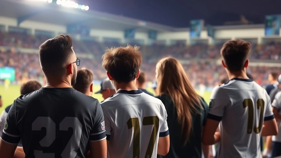 Người hâm mộ Captain Tsubasa tại một trận đấu