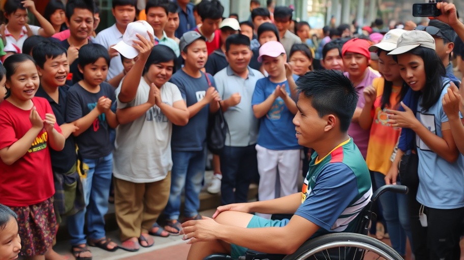 Nguyễn Hồng Lợi trao đổi với cộng đồng