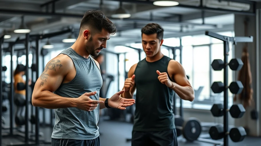 Personal trainer in Vietnamese gym