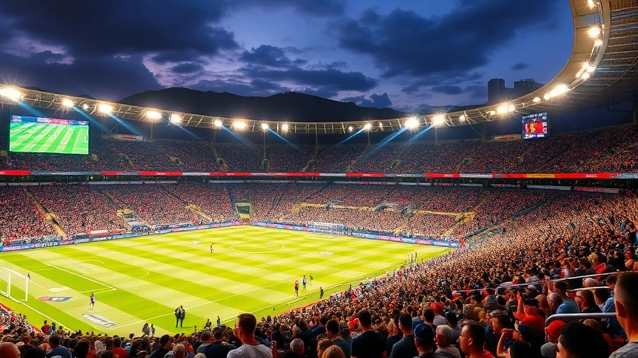 Sân Marvel Stadium với khán giả đông đúc cổ vũ cho Melbourne Victory.