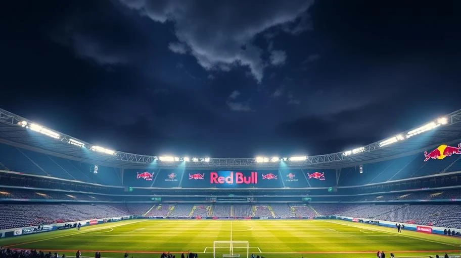 Sân vận động Red Bull với thương hiệu nổi bật