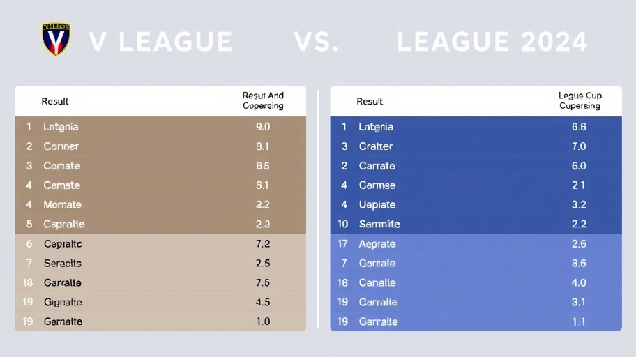 So sánh V League và V League Cup 2024