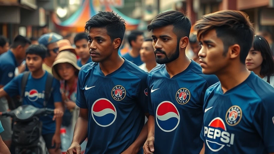Tác động cầu thủ bóng đá Pepsi