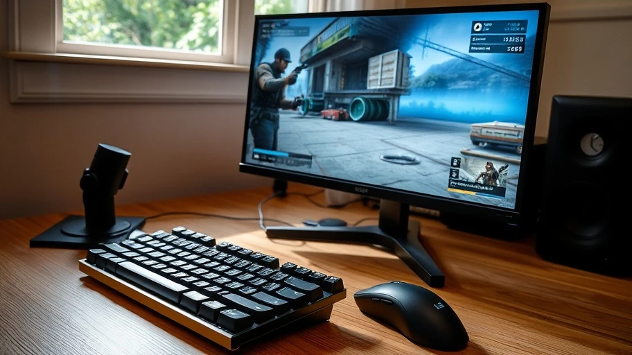 Thiết lập chơi game với màn hình và bàn phím