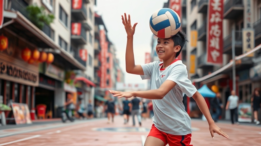 Vận động viên Shirley Yu bật cao trong trận đấu